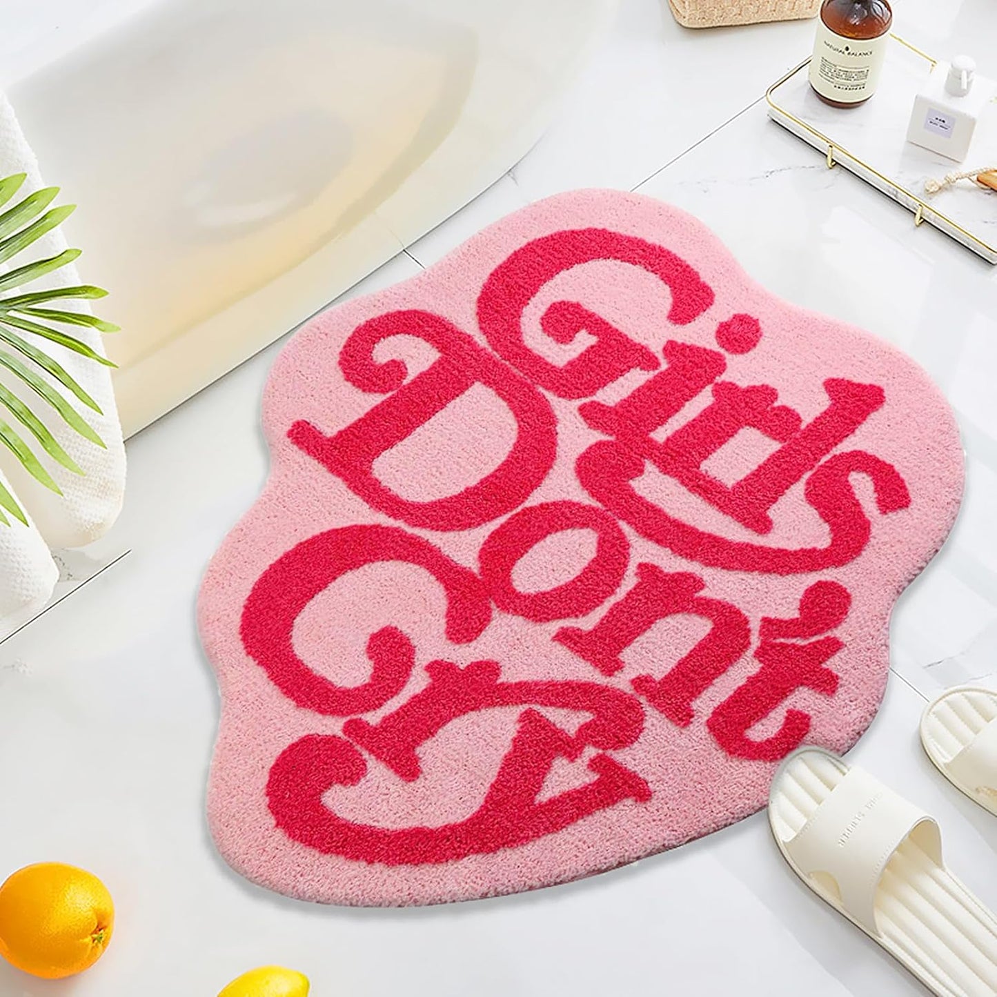 Girls Don't Cry Bath Rug