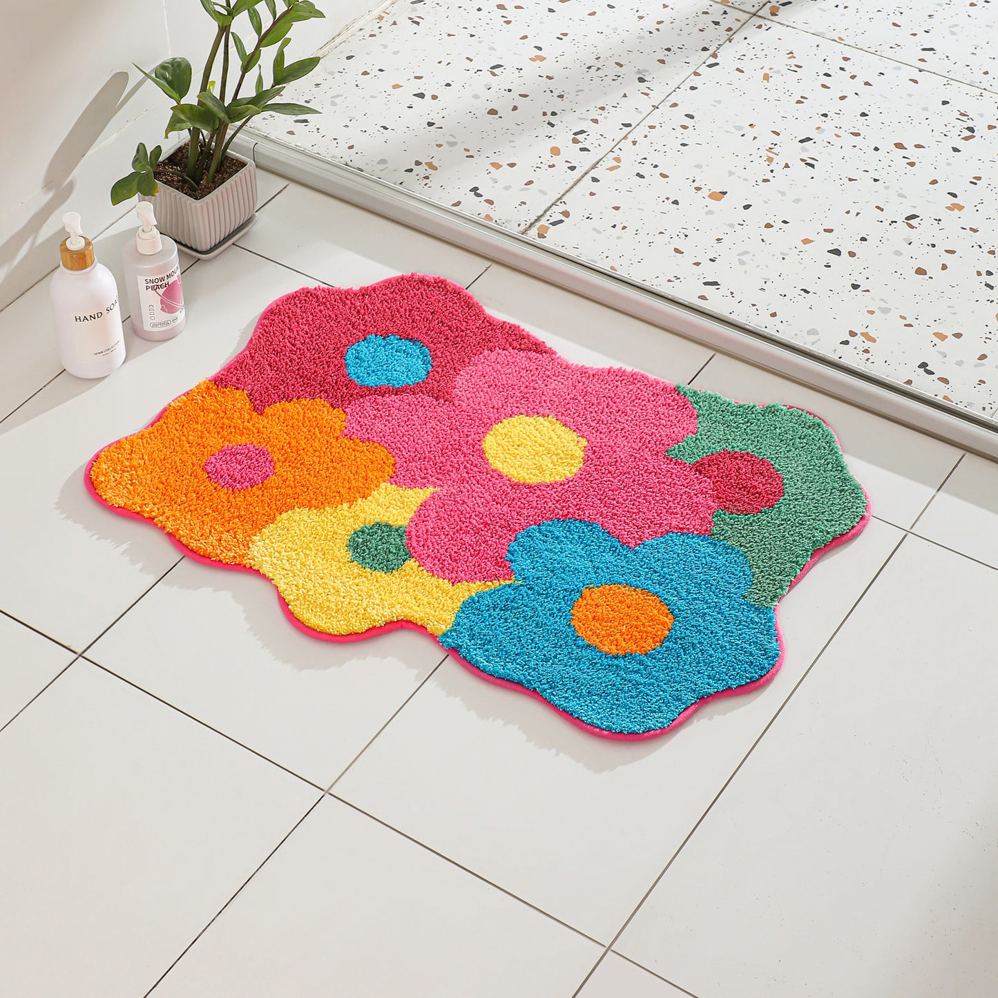 Flower Bath Mat