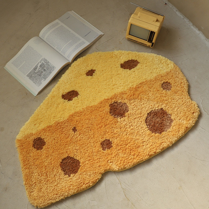 Yellow Cheese Bath Rug