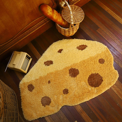 Yellow Cheese Bath Rug