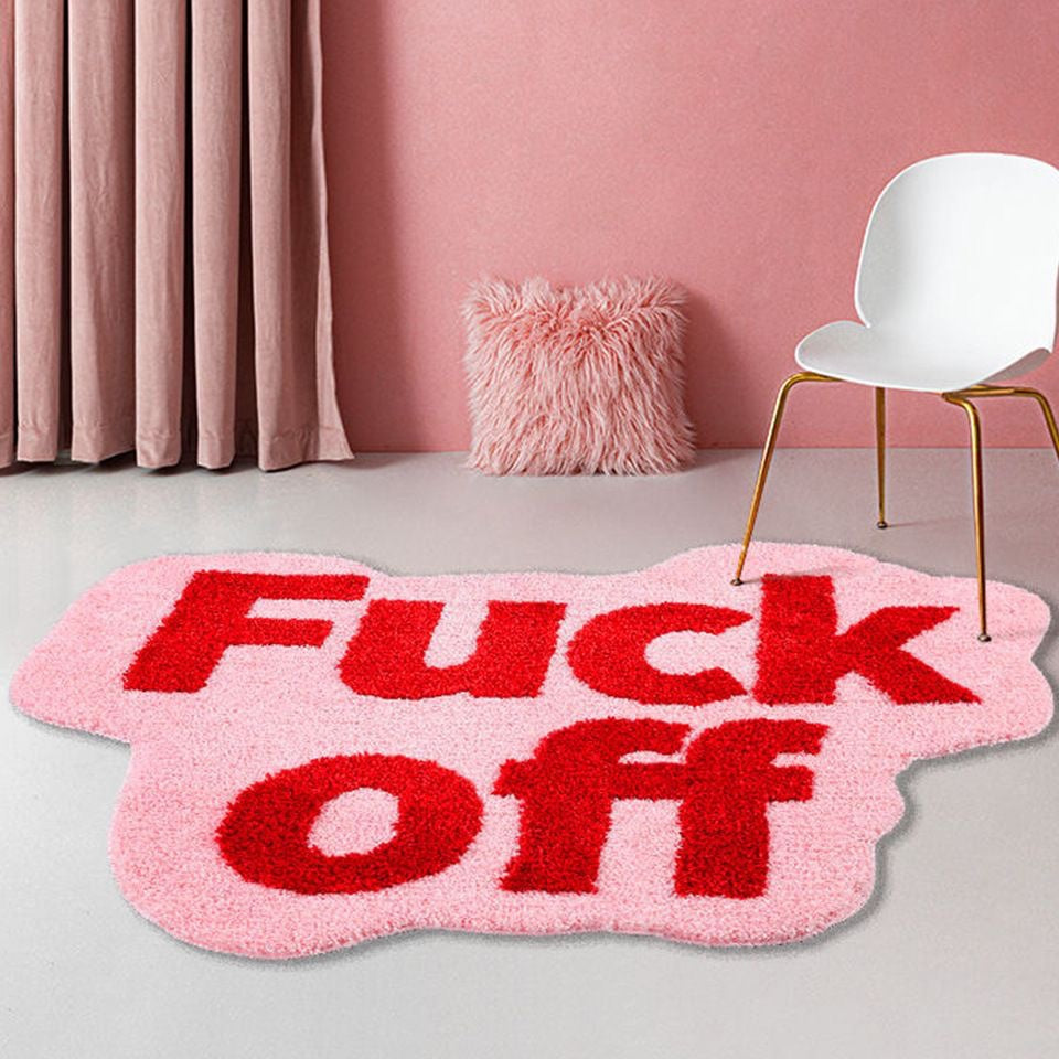 Fuck off Bath Rug